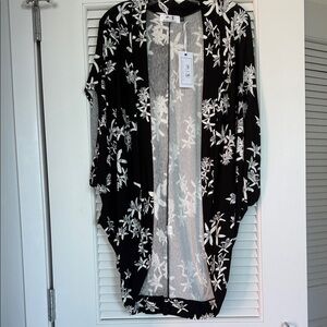 Sig Zane & Fighting Eel Cardigan Harper in Black Mapu Floral. One Size! Sold Out